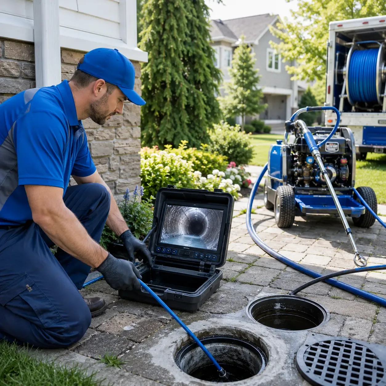 Outdoor drain cleaning professionals serving Pecatonica, IL