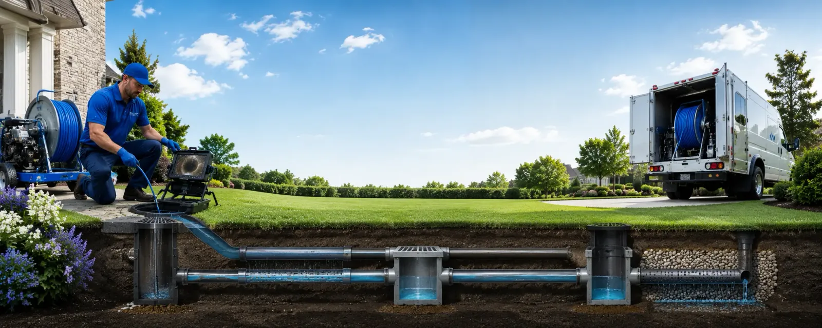 Outdoor drain cleaning information for Pecatonica, IL
